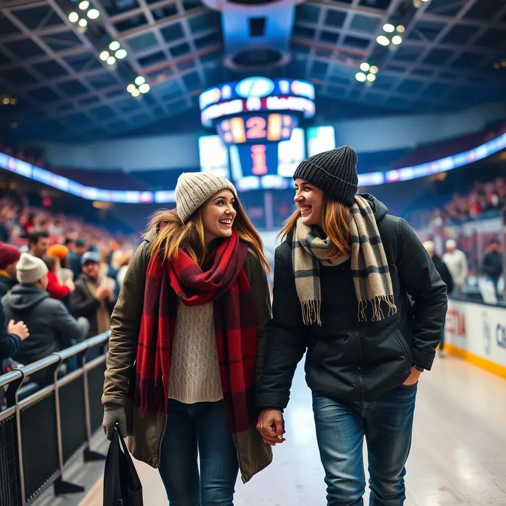 Balancing Warmth and Style: The Date Night Hockey Game Challenge