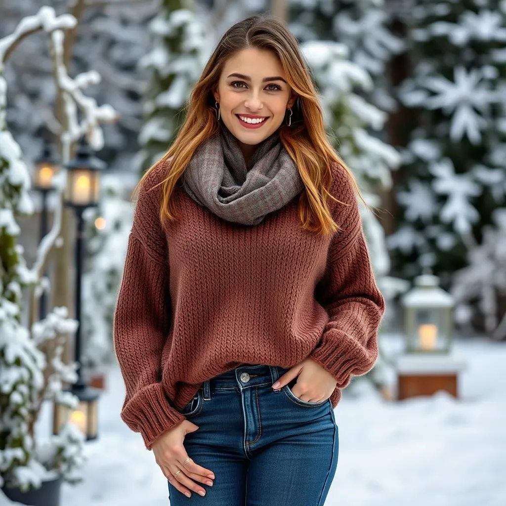 Effortless & Cute: Jeans and Sweater Combos for Winter Dates