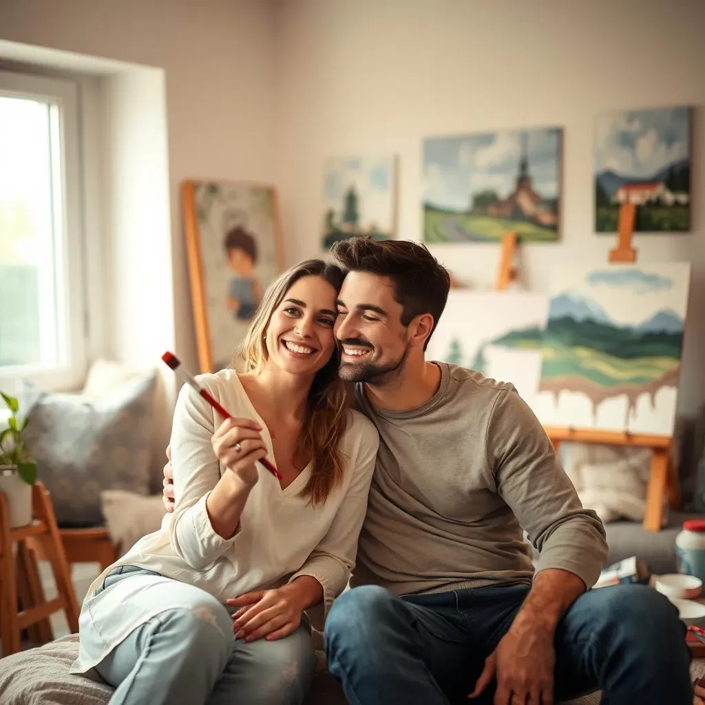 Making and Showing Off Your Painting at Home Date Night Art