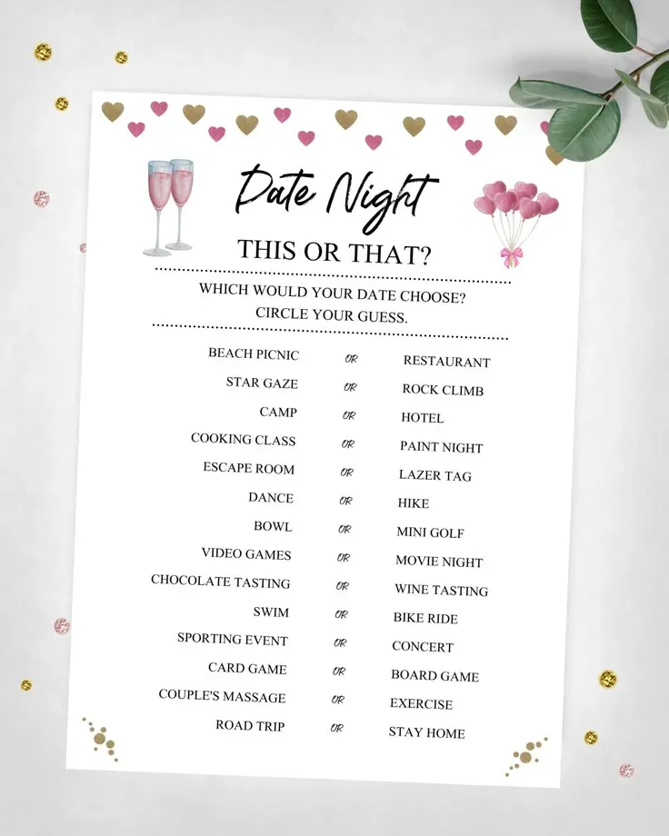 Quick & Easy Couples Date Night Game Ideas