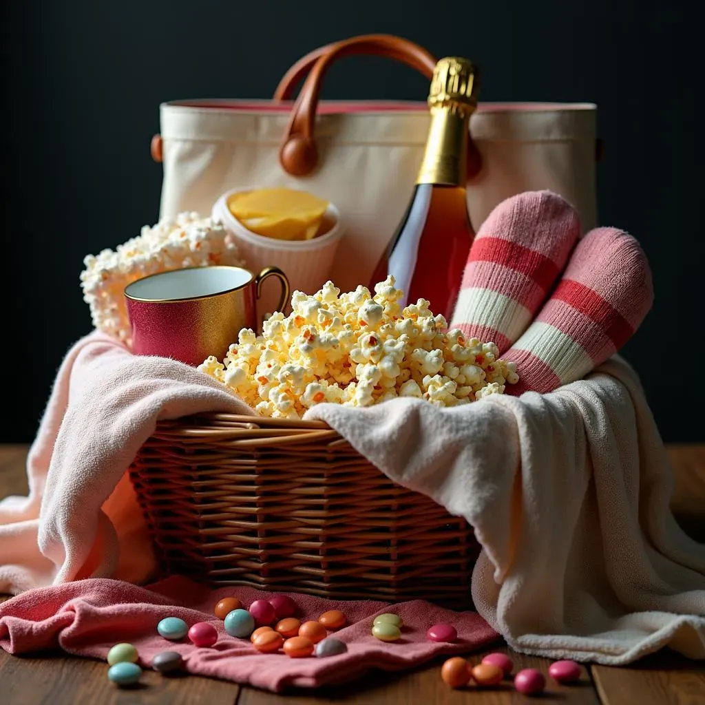 What Goes Into Your Movie Date Night Gift Basket? Supplies & Assembly
